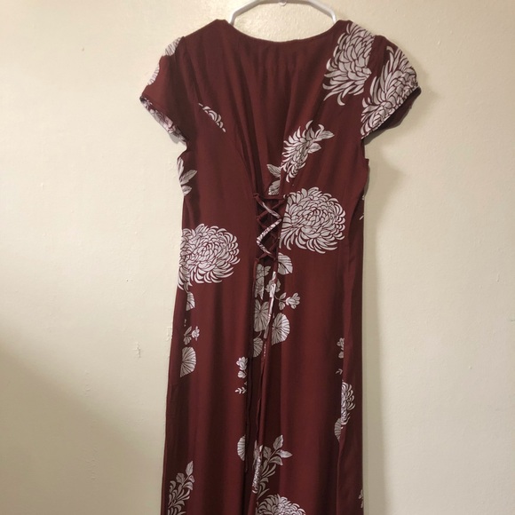 Forever 21 Chestnut Floral Print Dress - Picture 6 of 7